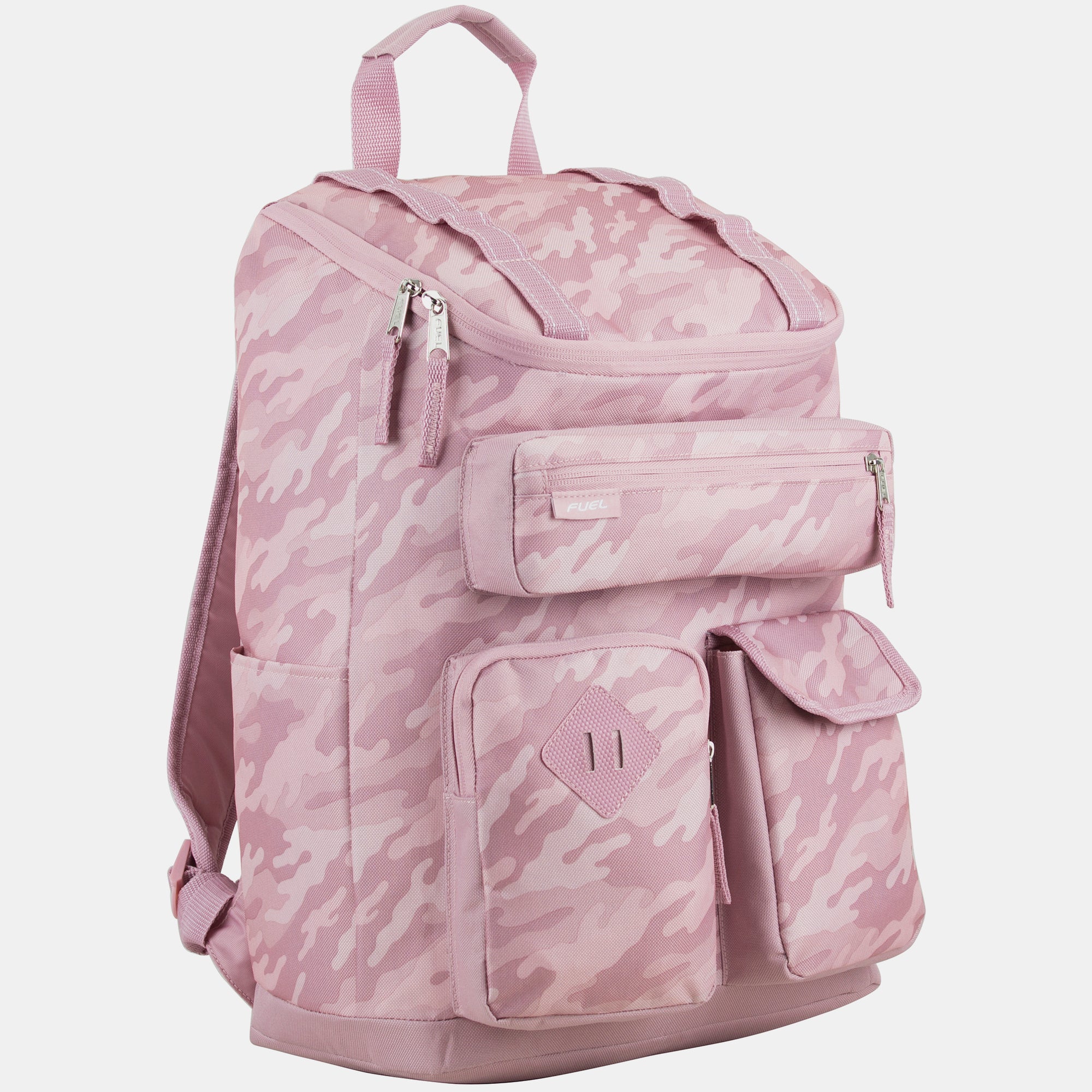 Multi-Pocket Cargo Backpack with High Capacity Top-Loader Entry