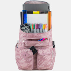 Multi-Pocket Cargo Backpack with High Capacity Top-Loader Entry