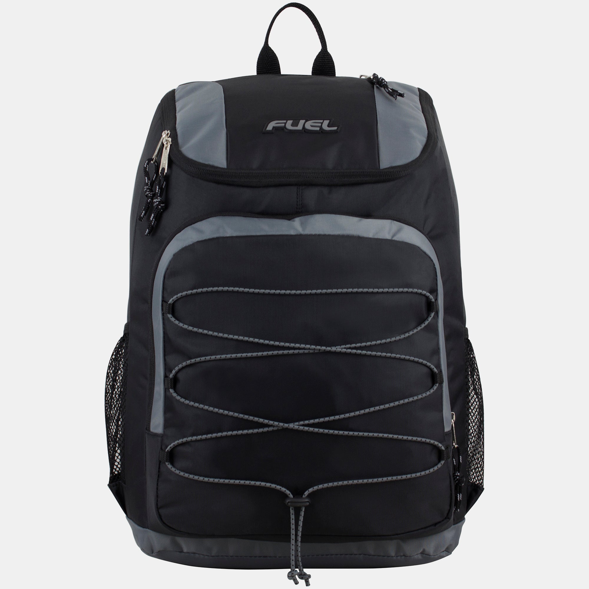 Wide Mouth Sports Backpack with Front Bungee and Inner Tech Pocket