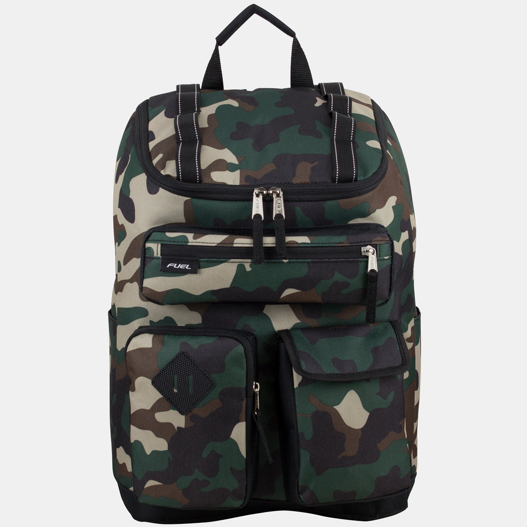 Multi-Pocket Cargo Backpack with High Capacity Top-Loader