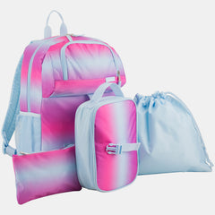 Everyday 4-Piece Combo Backpack with Lunch Box, Pencil Case and Shoe Pouch