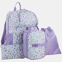 Everyday 4-Piece Combo Backpack with Lunch Box, Pencil Case and Shoe Pouch