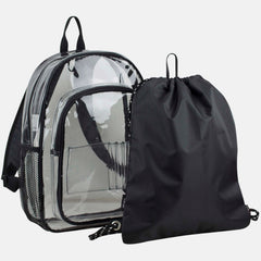 Transparently Yours Backpack & Cinch Sling Set