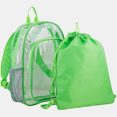 Transparently Yours Backpack & Cinch Sling Set