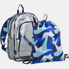 Transparently Yours Backpack & Cinch Sling Set