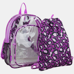 Transparently Yours Backpack & Cinch Sling Set