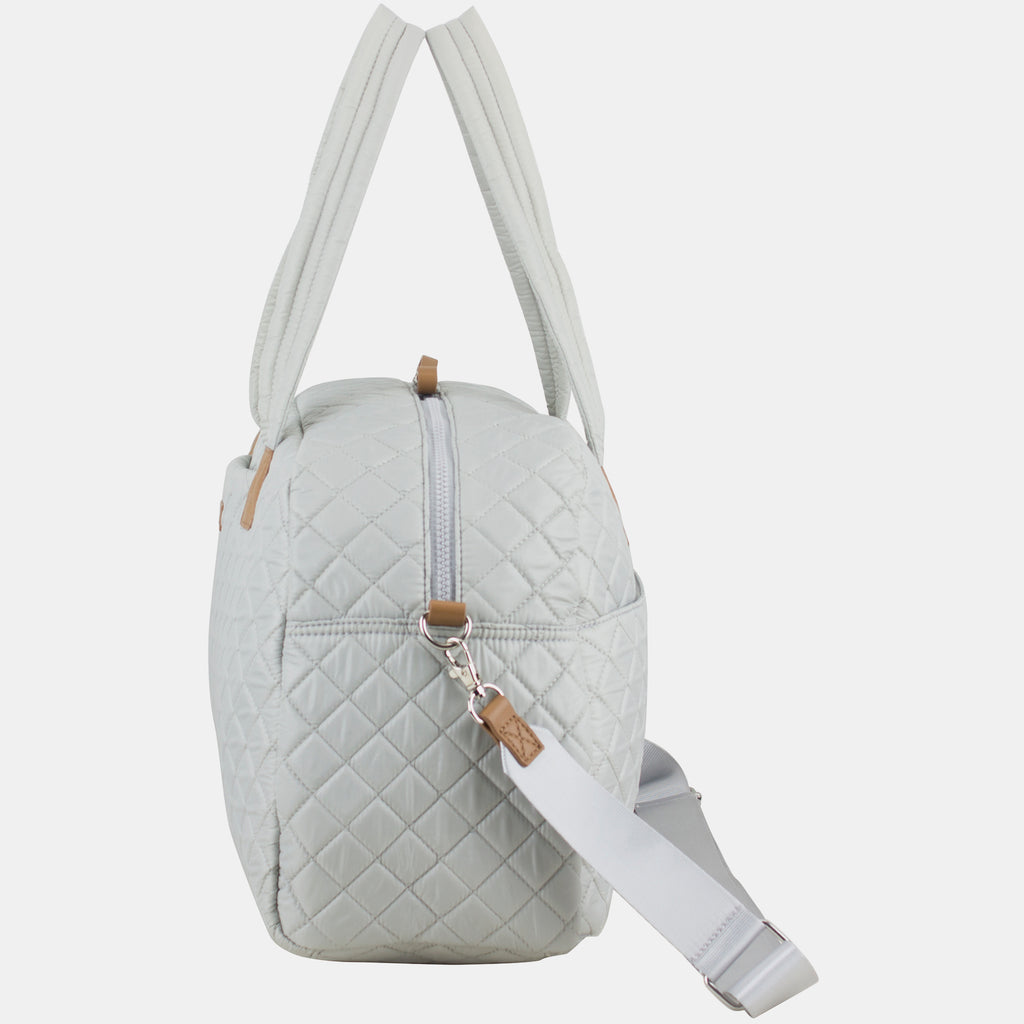 BODHI Quilted Luxe Weekender with Trolley Sleeve and