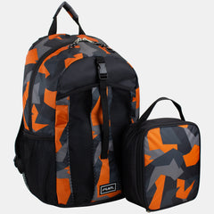 Dome Water Resistant Backpack Bag with Insulated Lunch Box Set