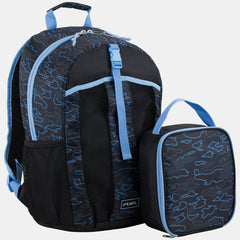 Dome Water Resistant Backpack Bag with Insulated Lunch Box Set