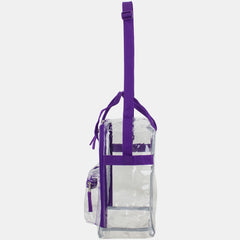 Clear Stadium Double Handle - Approved for NFL, PGA, NCAA, Transparent Bag