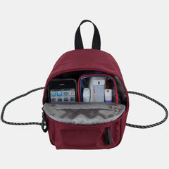 BODHI Metro Soft Puffy Convertible Mini Backpack/Crossbody Bag, 8" Height