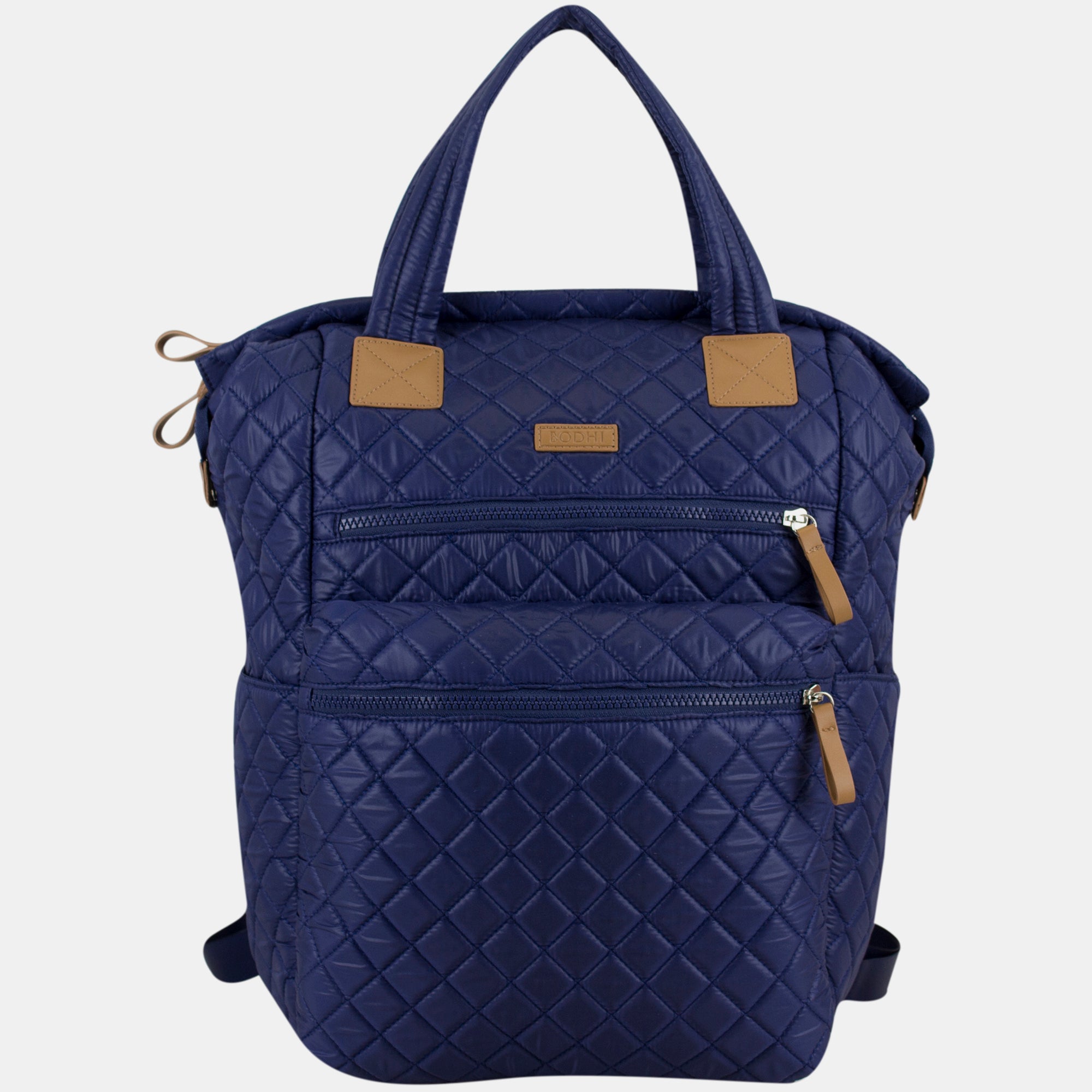 BODHI Quilted Luxe Top Handles Backpack with Trolley Sleeve