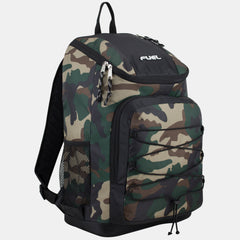 Fuel Wide Mouth Sports Backpack with Front Bungee and Inner Tech Pocket