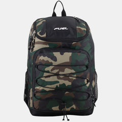 Fuel Wide Mouth Sports Backpack with Front Bungee and Inner Tech Pocket