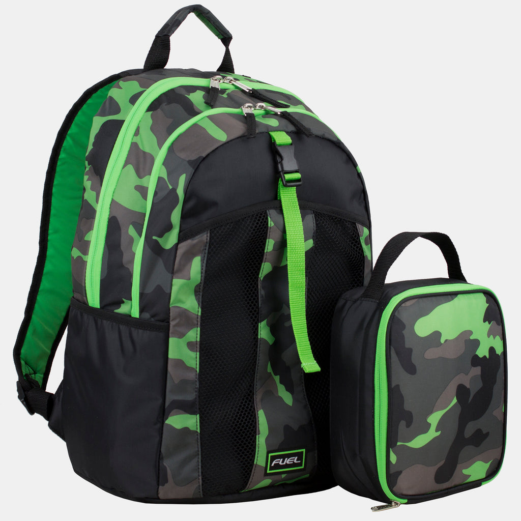 Double Compartment Backpack & Lunch Bag Bundle Fuel USA