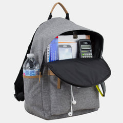 Classic Zipper Backpack With Large Front Exterior Compartment and Comfortable Bag Straps