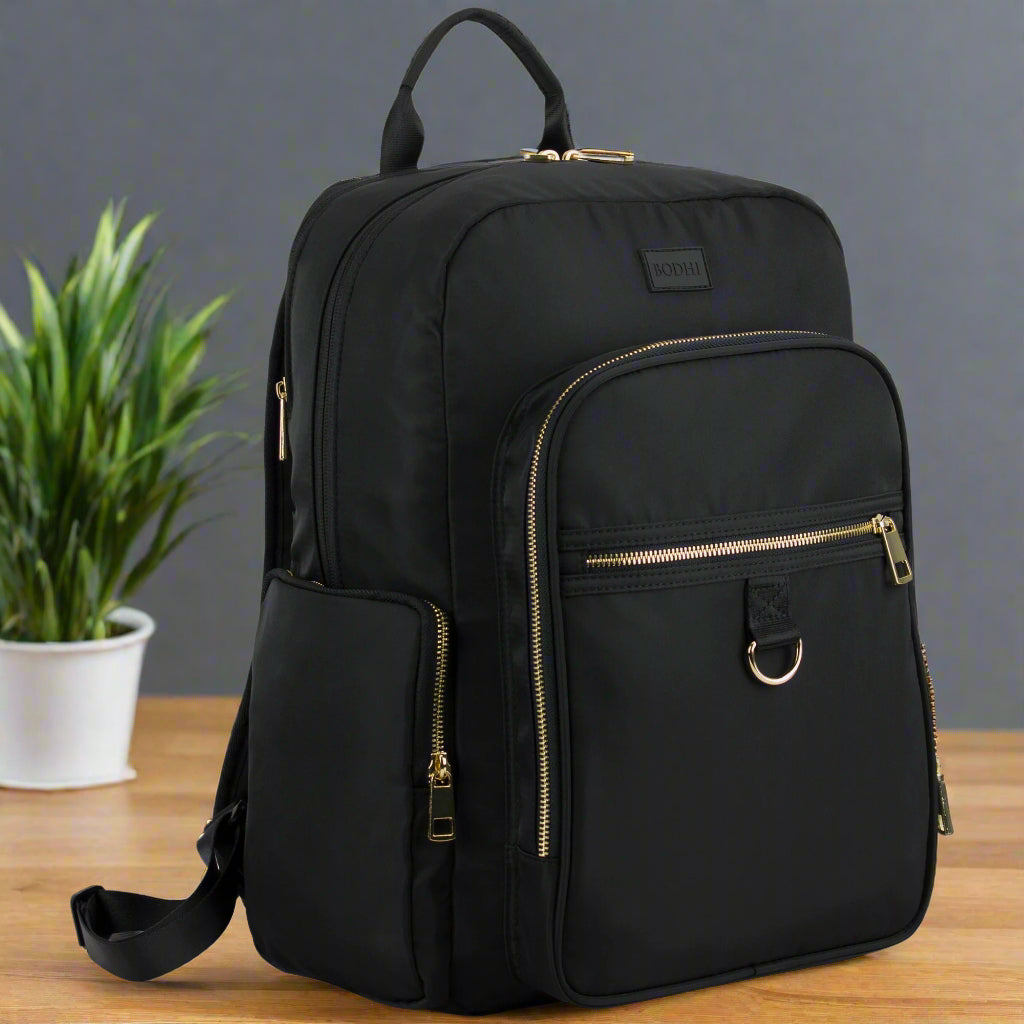 backpack with trolley sleeve laptop Bodhi Athleisure Luxe Essential Backpack with Trolley Sleeve