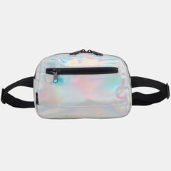 Fuel Fashion Iridescent Hip Pack/Belt Bag with Front Easy Access Pocket