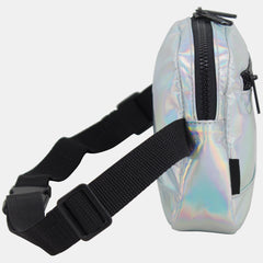 Fuel Fashion Iridescent Hip Pack/Belt Bag with Front Easy Access Pocket