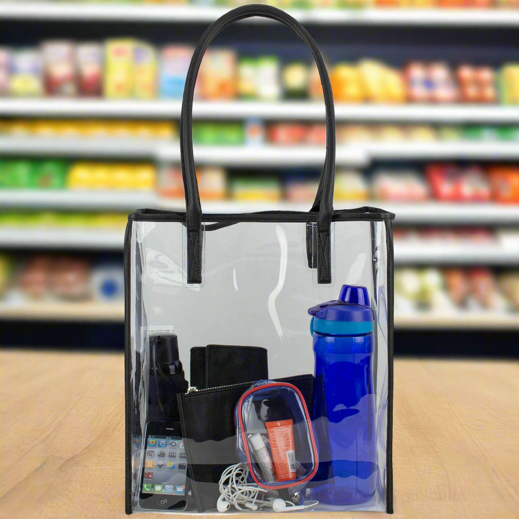BIJOUX Clear Tote with Removable Clutch