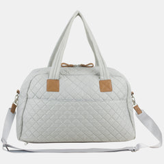 BODHI Quilted Luxe Weekender with Trolley Sleeve and Detachable Crossbody Strap